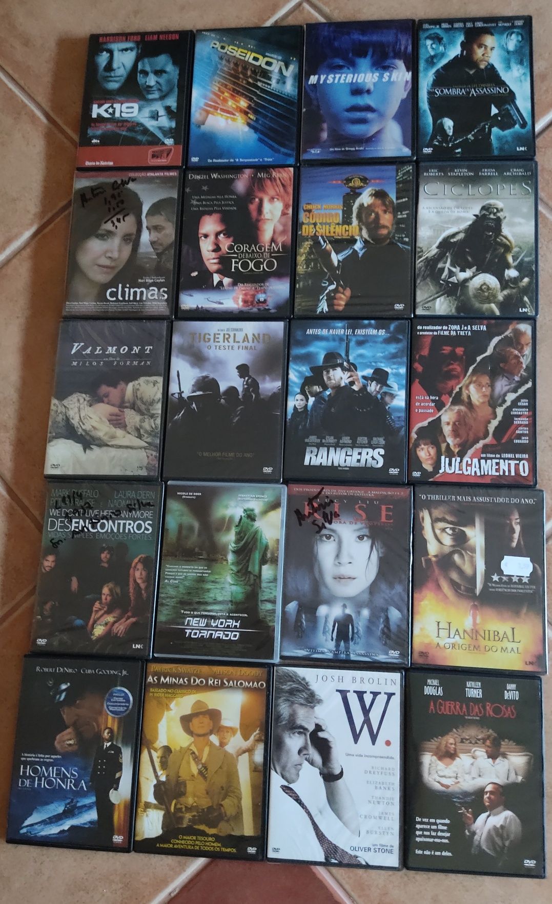 Diversos filmes em DVD