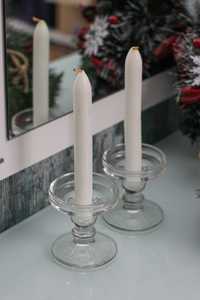 Свічники скляні зі свічками «Букалі»