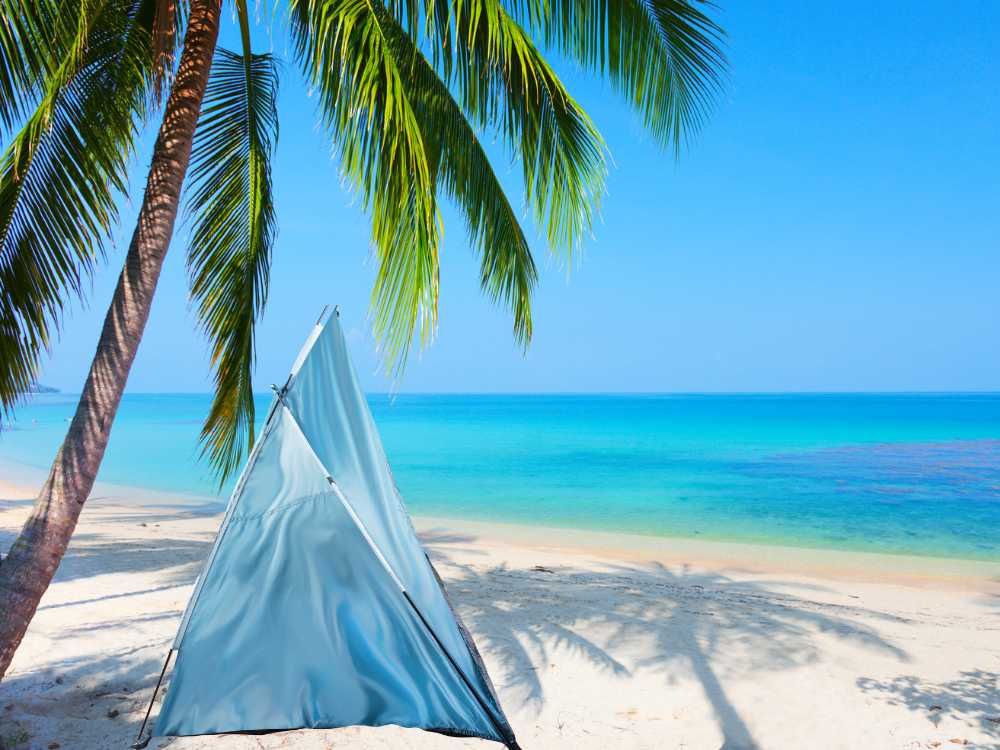 Namiot plażowy duży parawan turystyczny na plażę ochrona przed słońcem