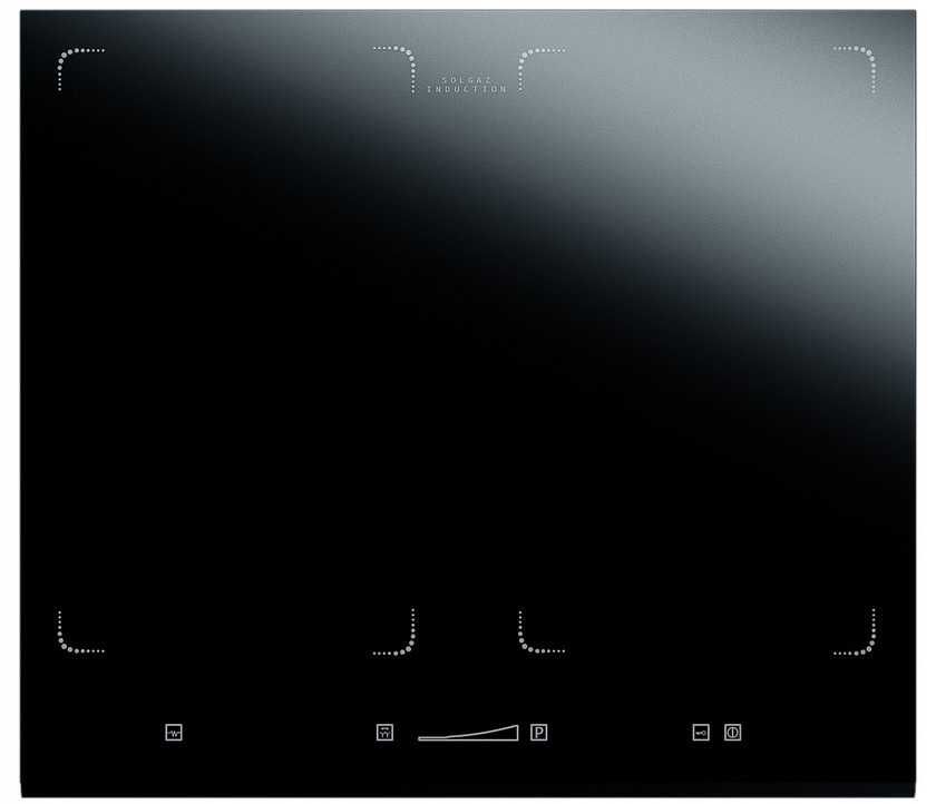 Płyta indukcyjna Solgaz SI-4T-Black bez granic - uszkodzona !