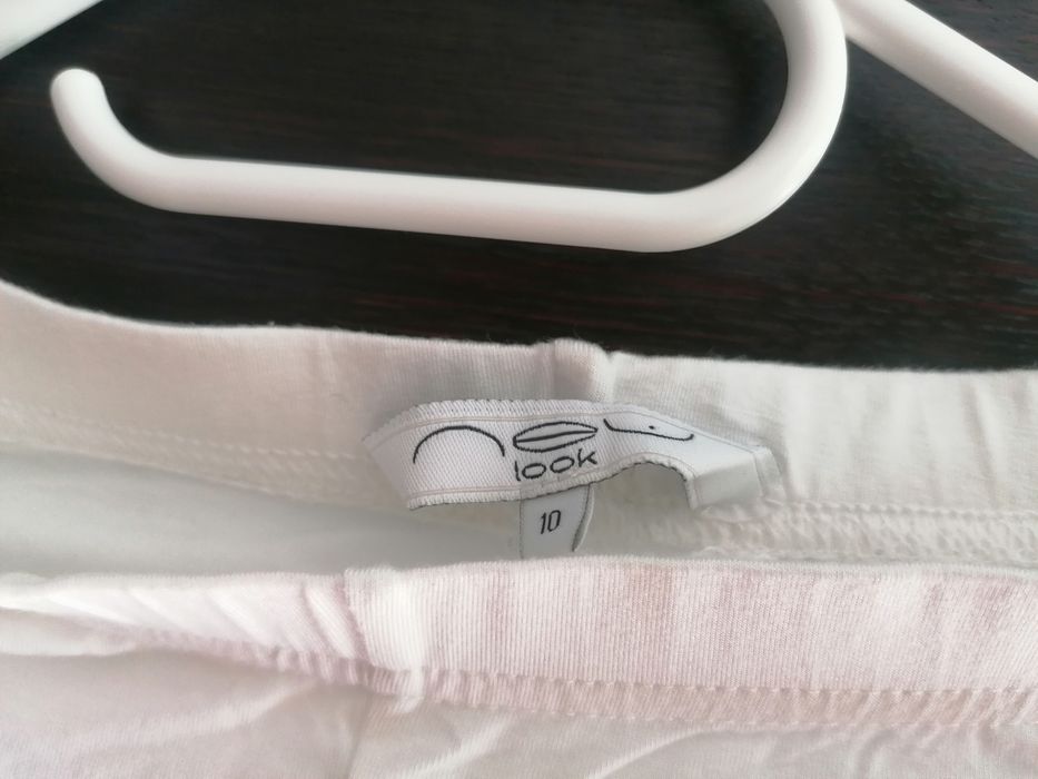 Legginsy 3/4 białe New Look