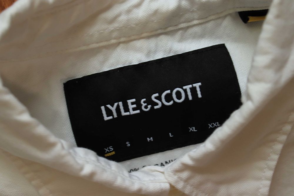 Koszula Lyle and Scott r. XS biała damska dł. rękaw bawełniana