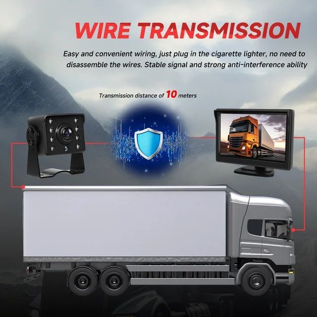 Kit câmara e monitor 5 polegadas para pesados autocaravanas  NOVO