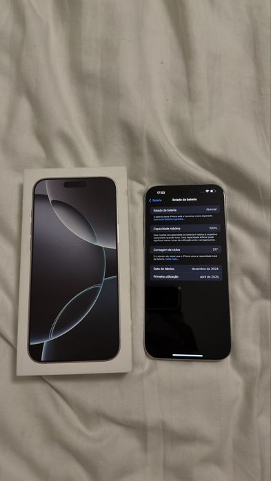 Iphone 16 pro max 256gb white titanium