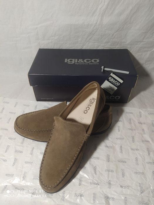 Мокасини чоловічі замшеві, made in Italy, 45р,устілка - 30см