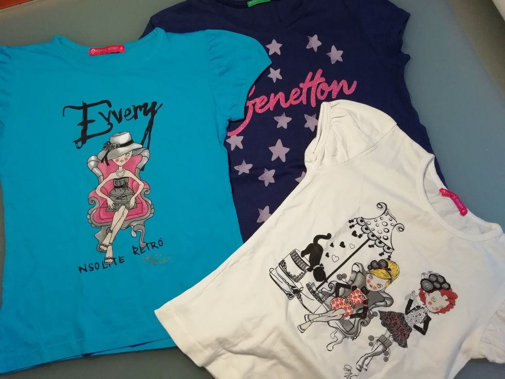 3 Tshirt menina Benetton Gentemiuda COMO NOVAS!!