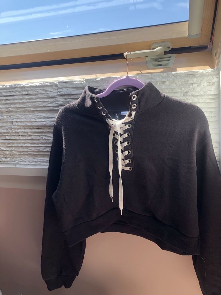 Bluza z wiązaniami H&M