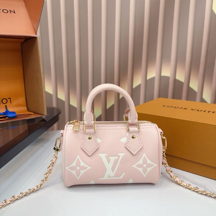 Сумка Louis Vuitton Nano Speedy рожевa