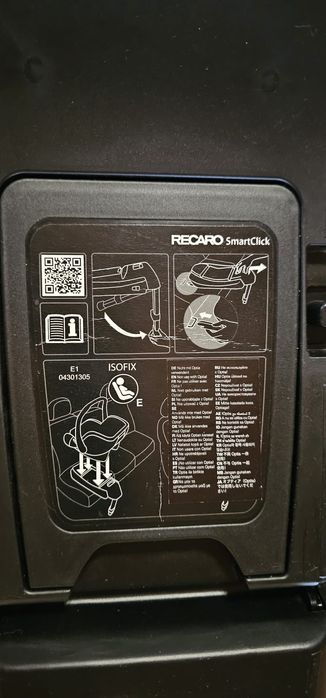Fotelik Samochodowy Nosidło RECARO Privia Evo 0- 13+