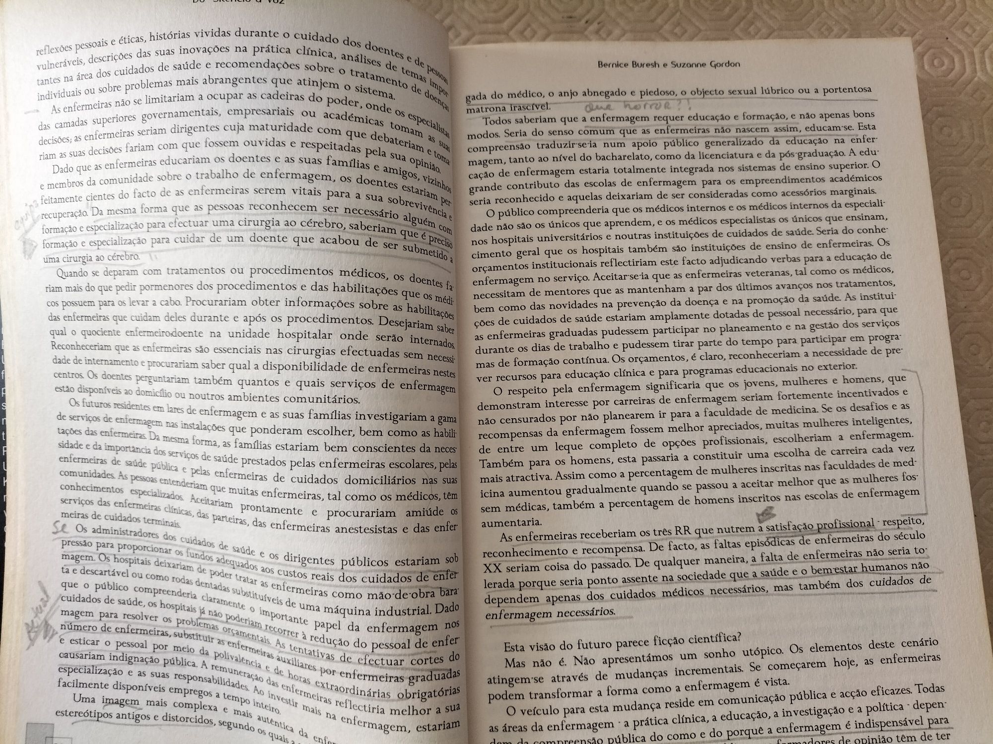 Do silêncio à voz livro enfermagem