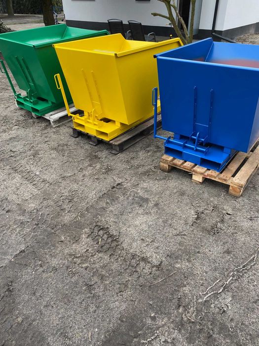 Kontener samowyładowczy 0,5 m3, mulda, pojemnik, koleba na wióry.
