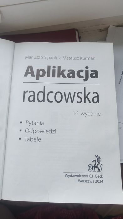 Aplikacja radcowska testy 2024