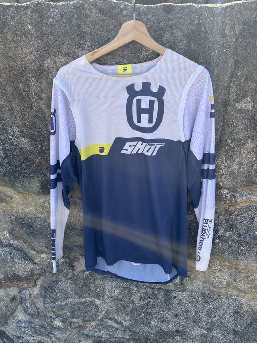 Camisola Enduro/Motocross Shot Aerolite Husqvarna Azul XL