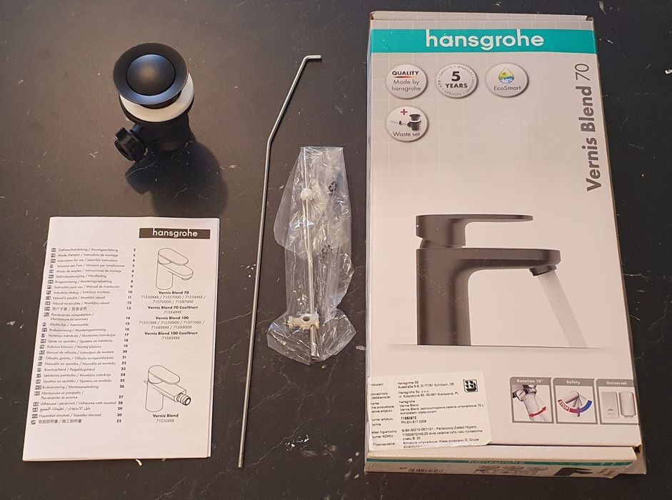 Hansgrohe - NOWY korek odpływowy