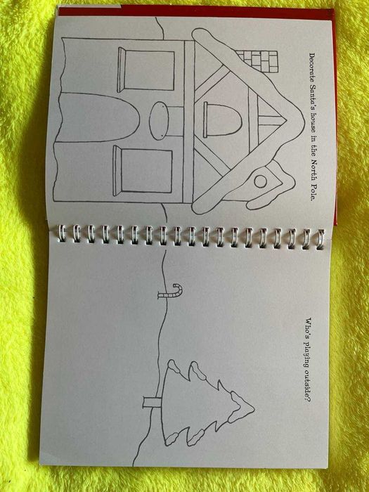 РІздвяна новорічна розмальовка книга на 160 стр.,тверда обкладинка