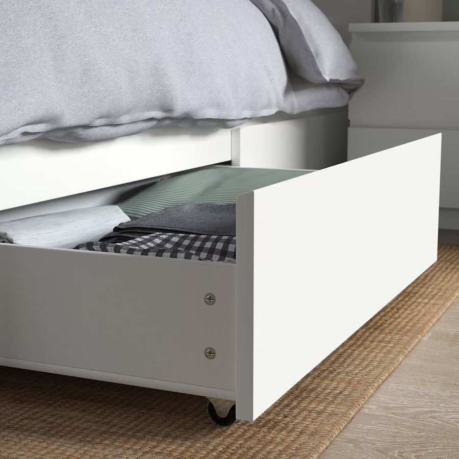 Cama de casal ikea com gavetas (colchão incluido)