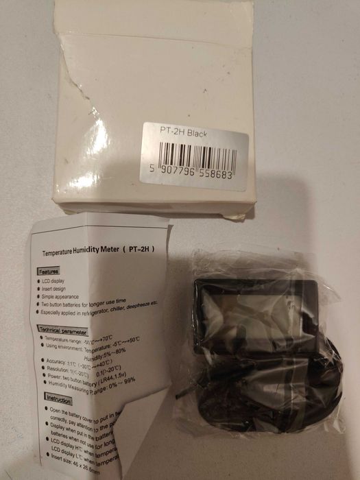Termometr higrometr do pomiaru PT 2H nowy