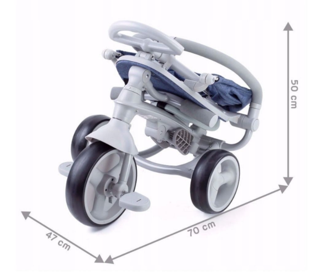 Rowerek trójkołowy Kinderkraft Jazz kolor Denim