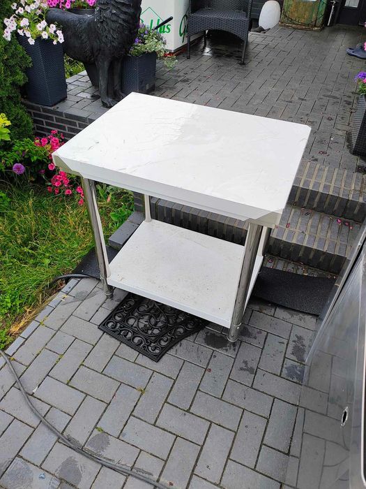 stół nierdzewny roboczy do altanki ogrodu kuchni roboczy zlew