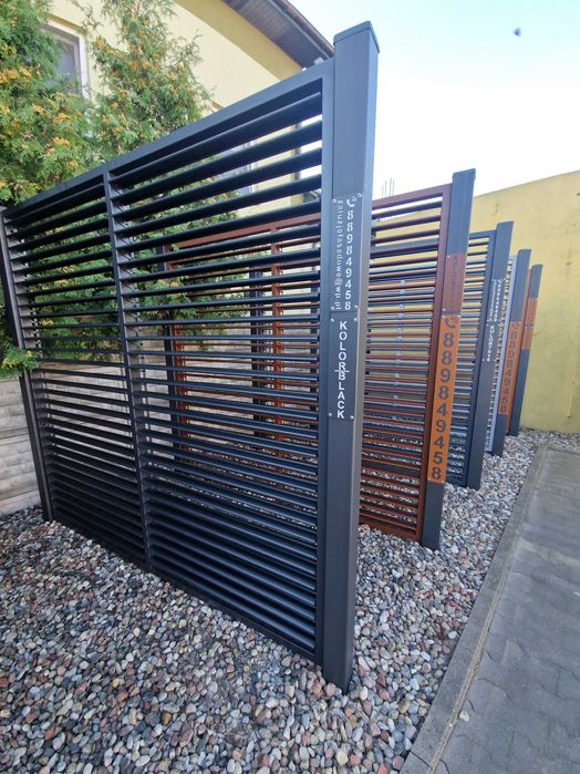 Ruchoma deseczka metalowa, panel żaluzjowy, żaluzje ogrodowe, pergola