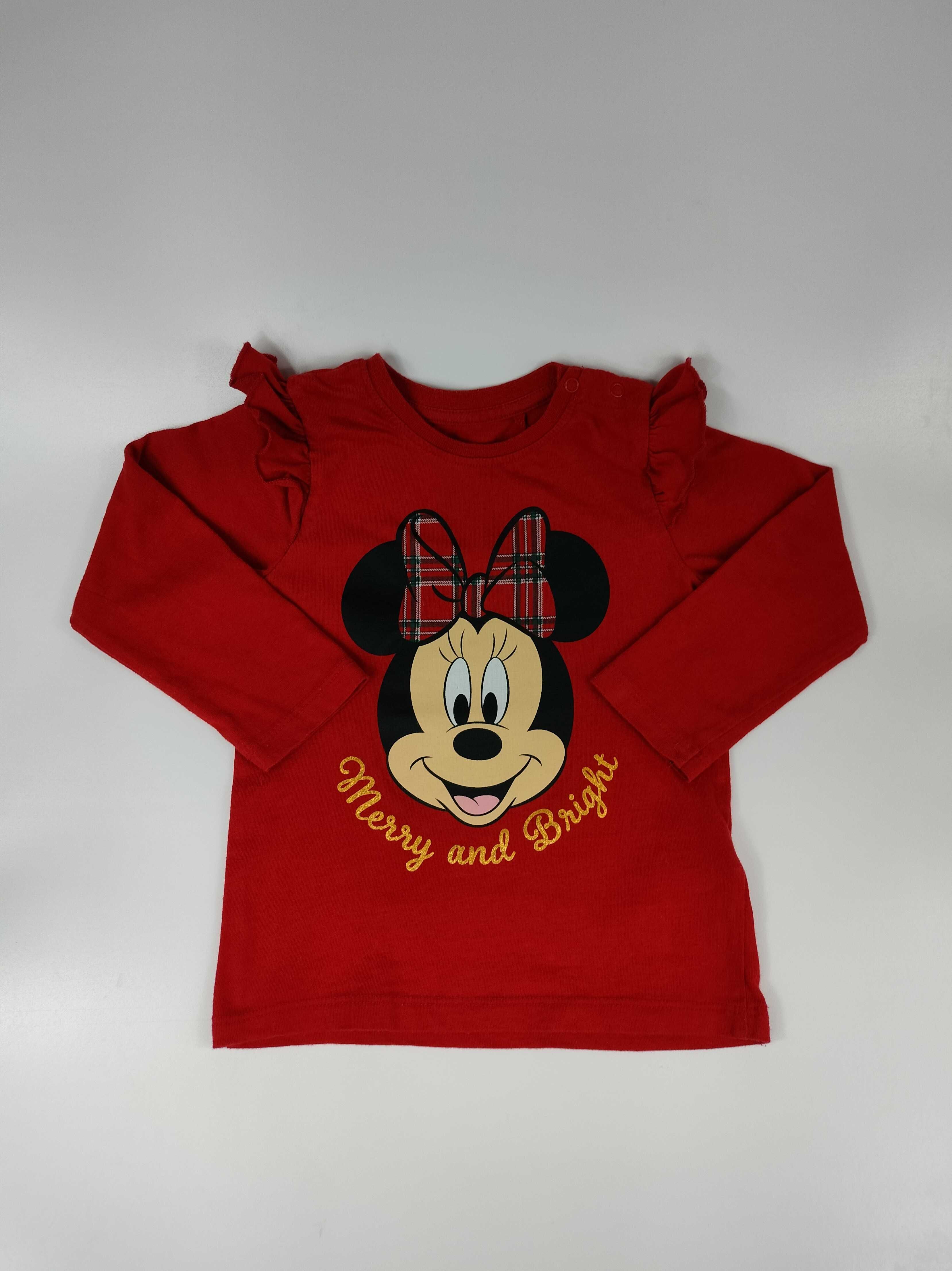 koszulka t-shirt Myszka Minnie z falbankami Sinsay r 86