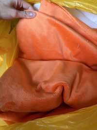 Тканина Плюш Minky 380гр, оранжевий 2 м