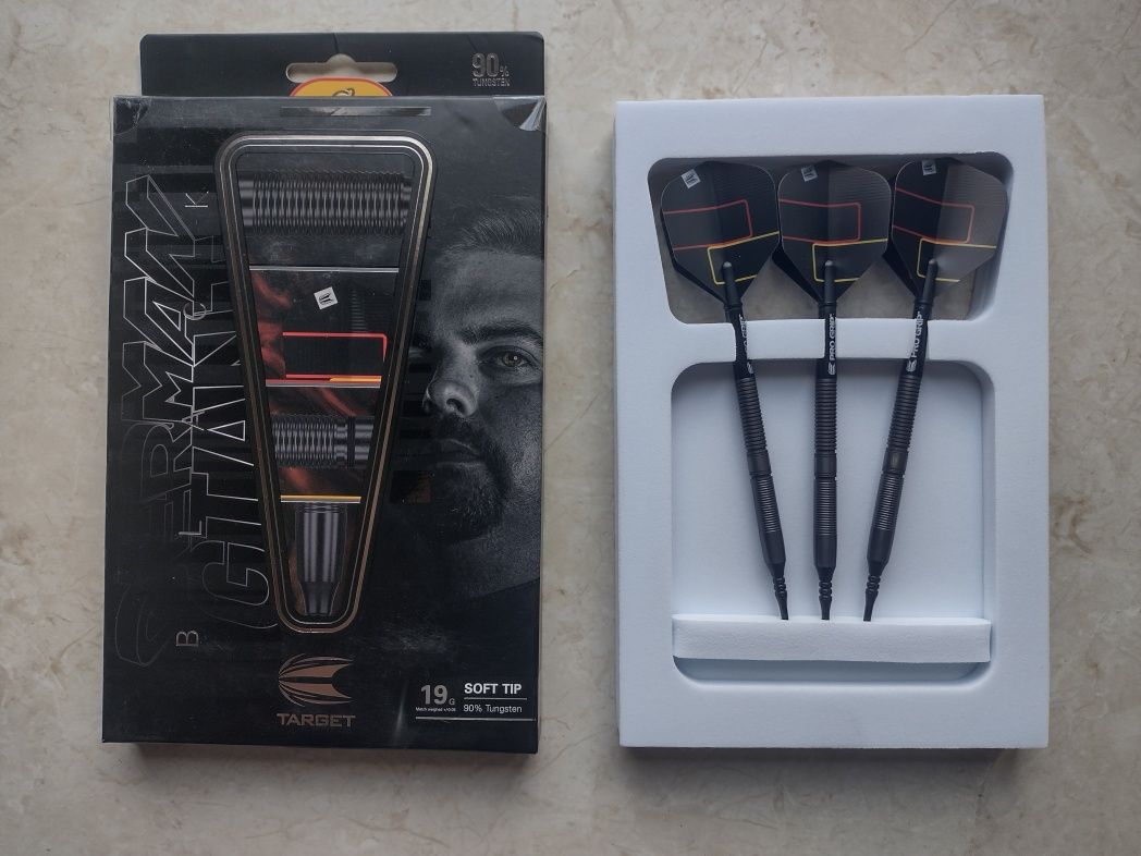 TARGET Zestaw lotek DART Gabriel Clemens Black Edition 19G 90% Wolfra