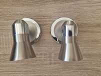 Kinkiety Lampki Obi srebrne 2 szt. Reflektory.