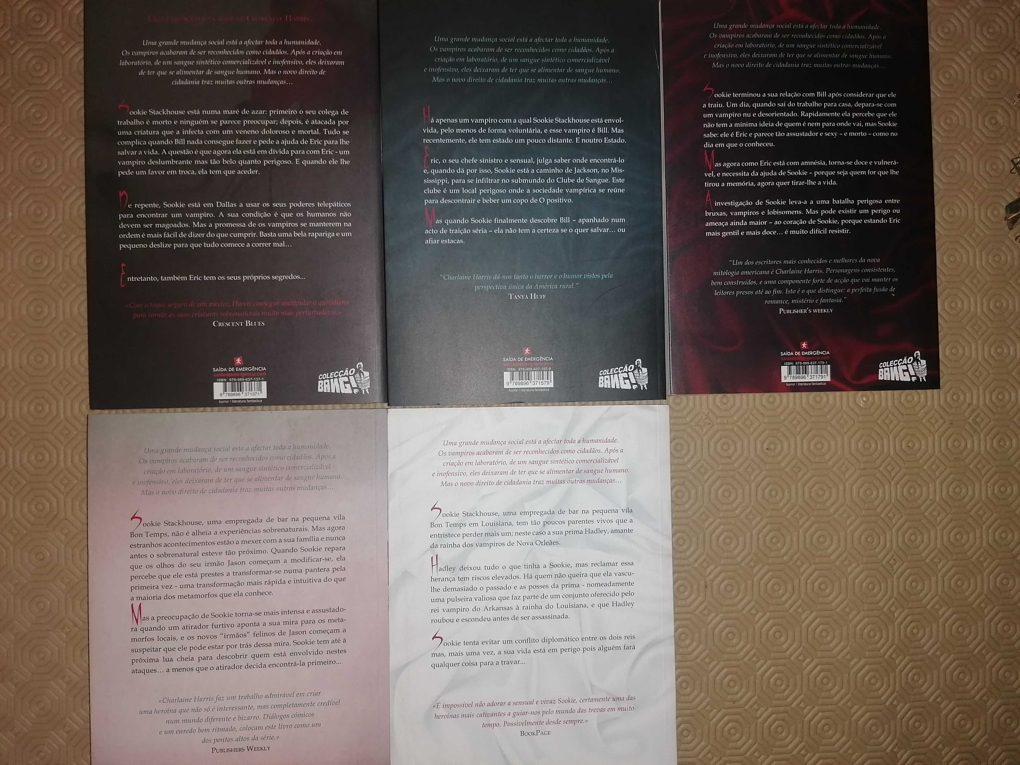 Livros Charlaine Harris já com portes