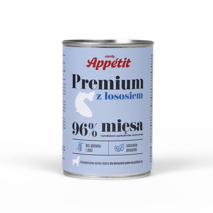 Comfy Appetit Mokra Karma dla Psów w Puszce 400g Premium Łosoś