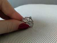 Piękny pierścionek korona pierścionek w kształcie korony princess ring