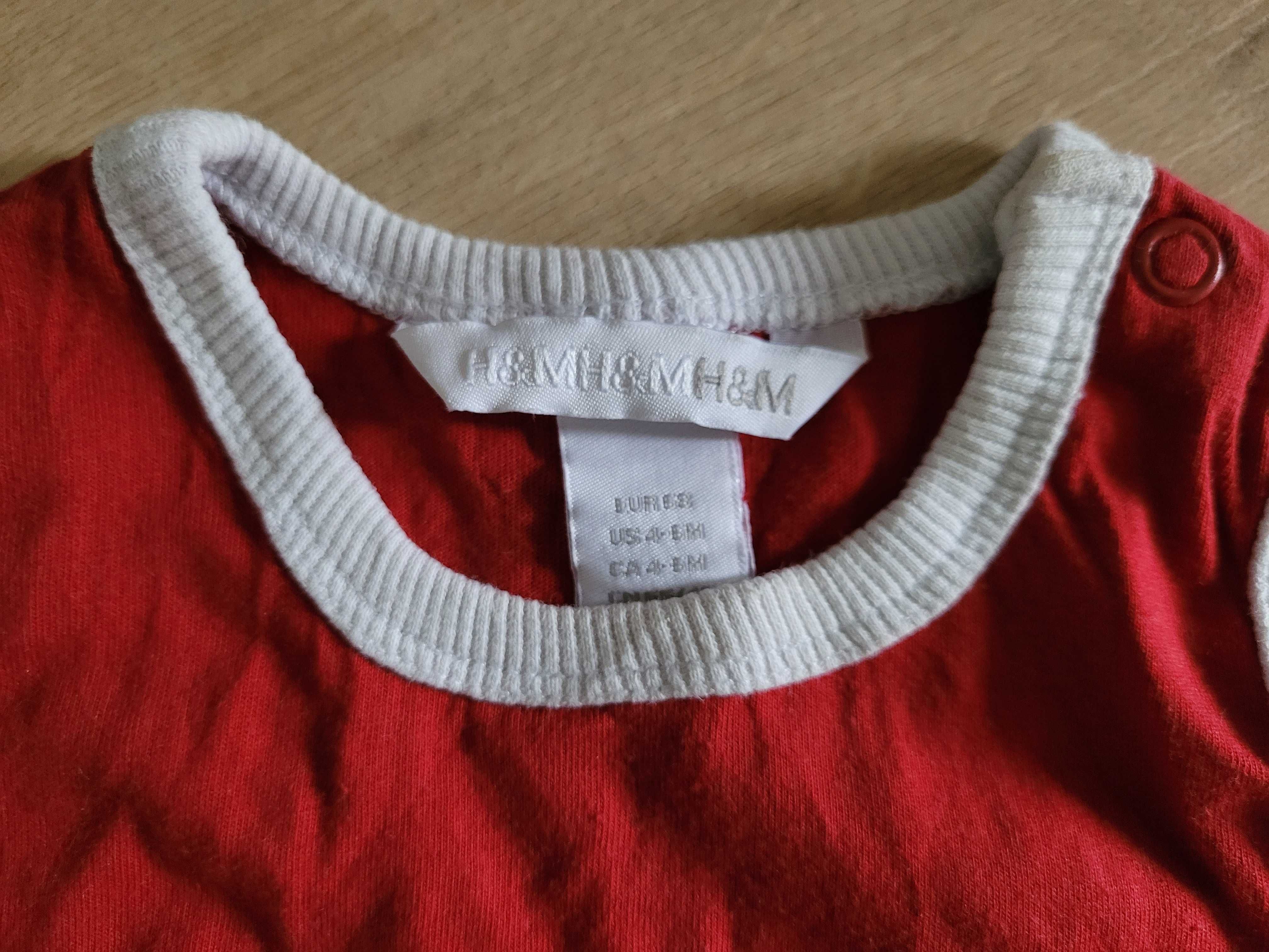 Koszulka bez rękawów H&M 68 4-6 niemowlęca chłopięca lato T-shirt