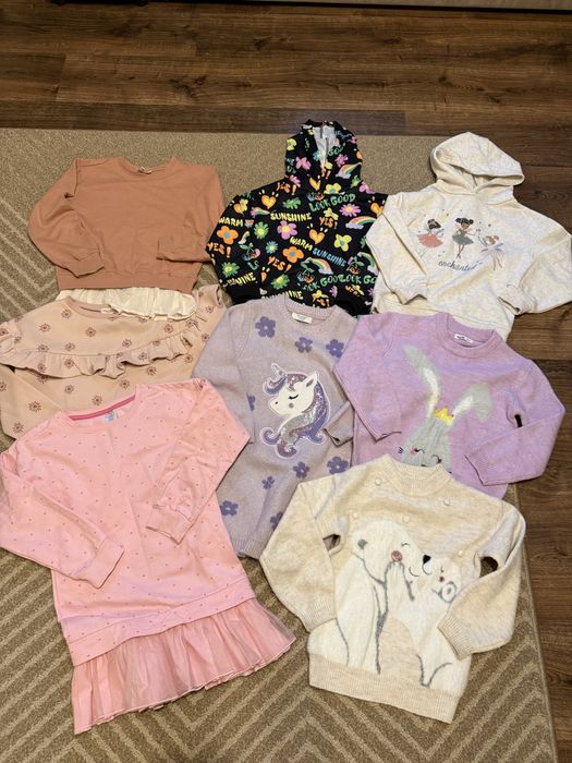 Bluzy+sweterki dziewczynka 122/128