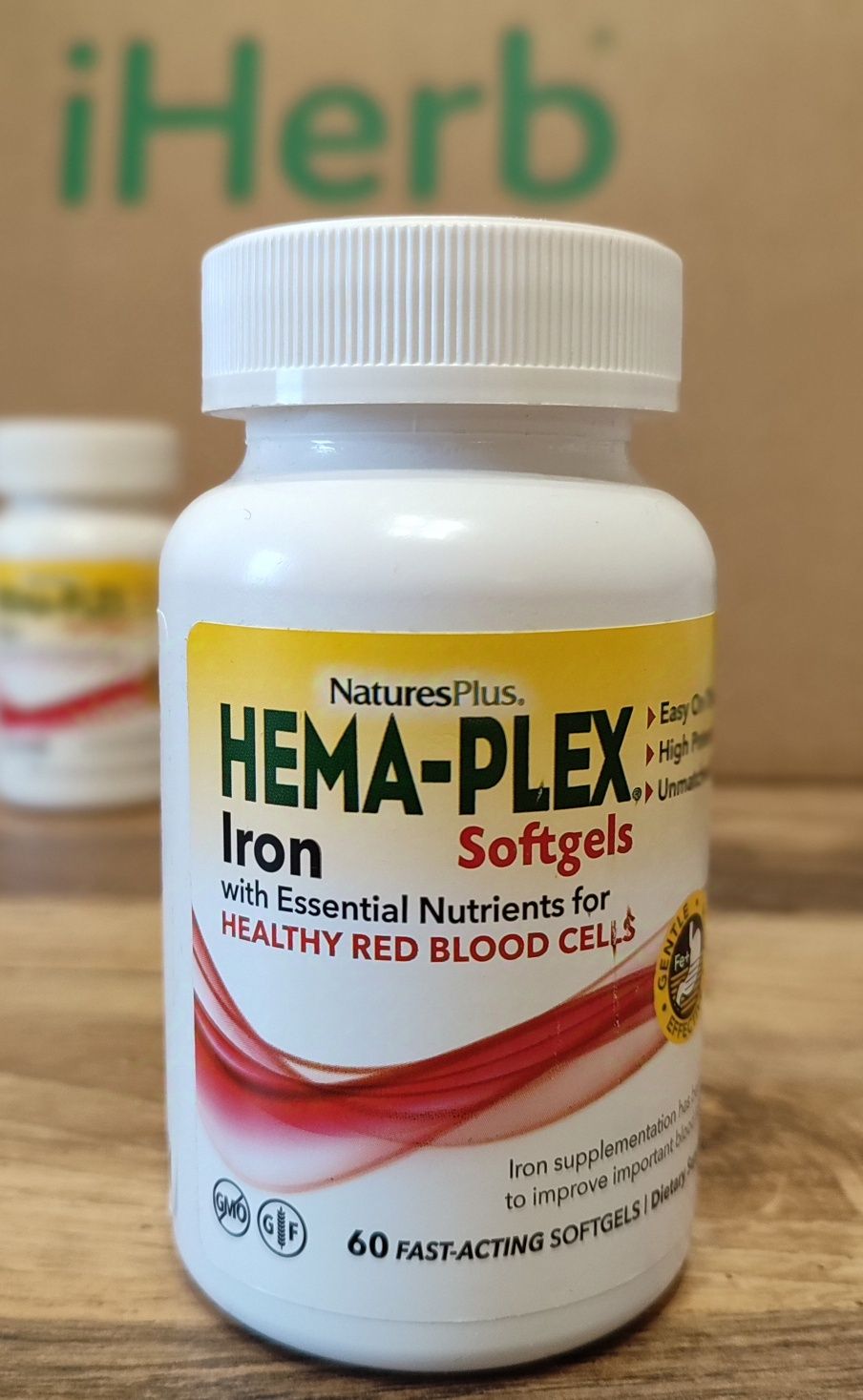 Hema-Plex залізо Iherb.Хемаплекс железо