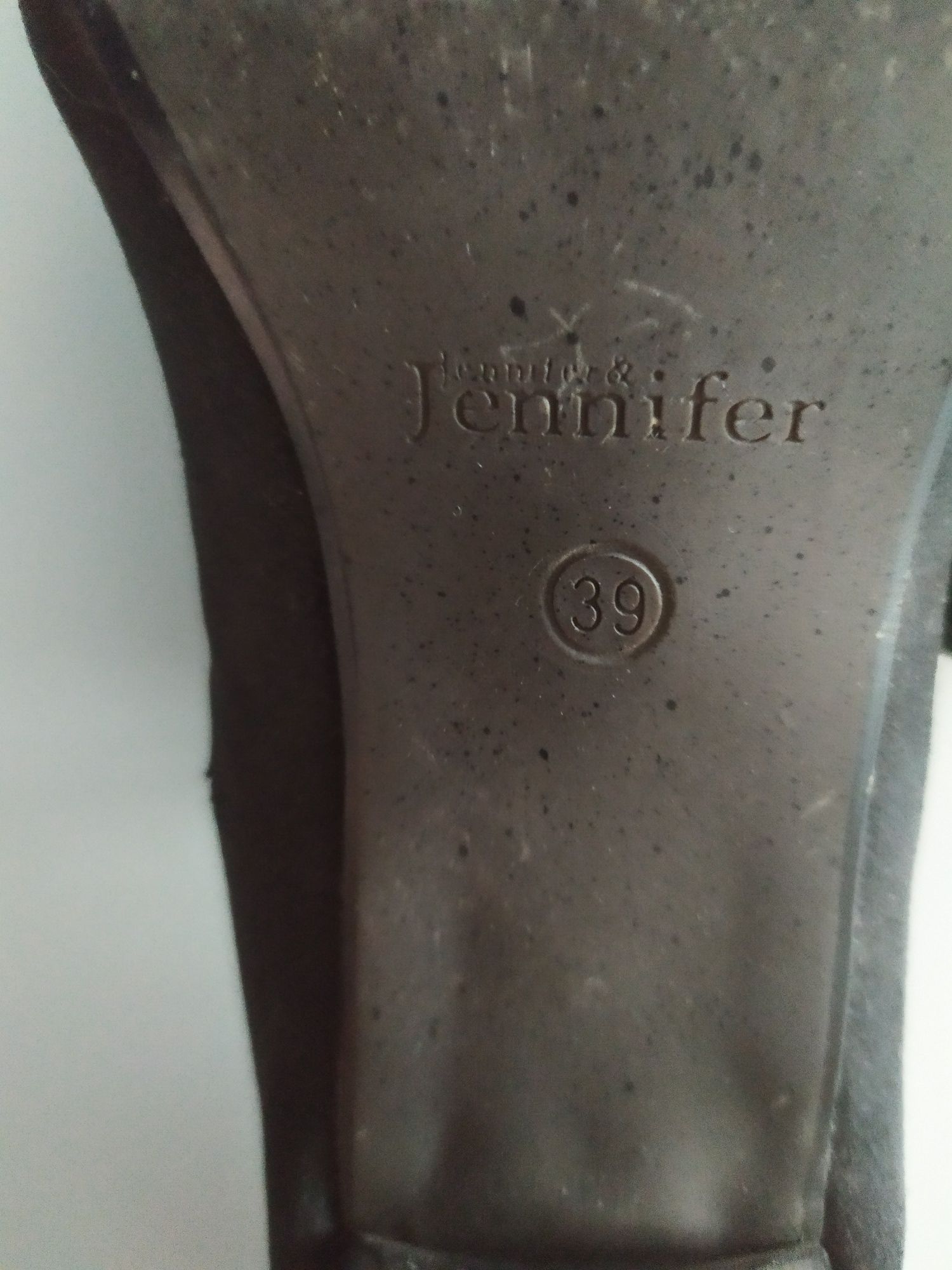 Buty na obcasie zamsz rozmiar 39