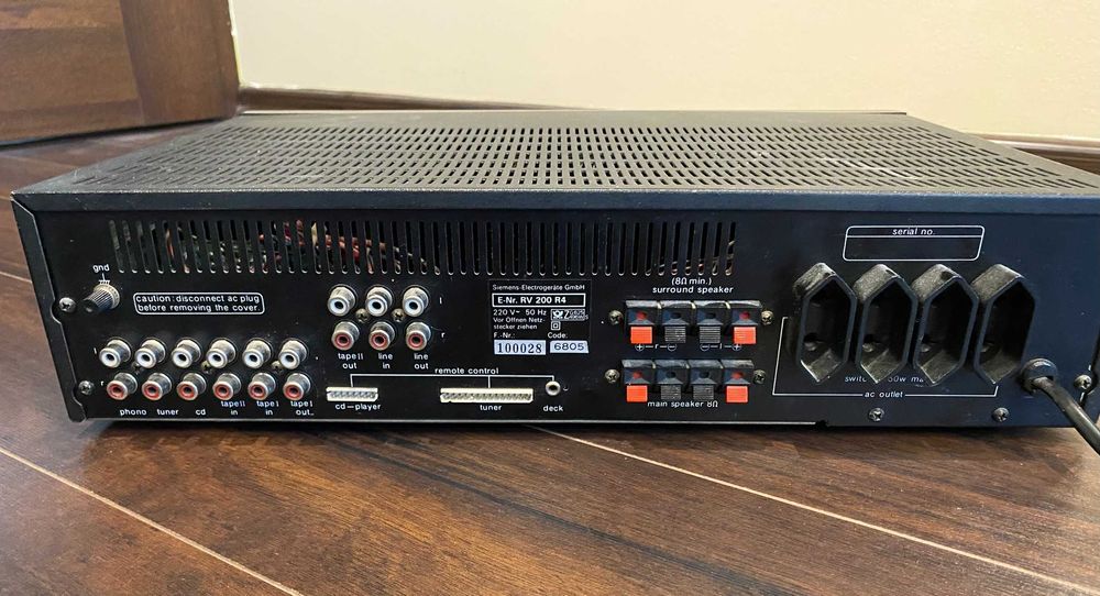 Wzmacniacz Siemens RV 200 R4 + Kolumny Philips BTM2360