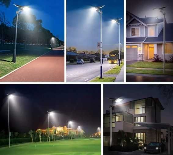 Lampa Solarna 1000W LED Latarnia Ogrodowa Mocna PROFFESIONAL + Pilot