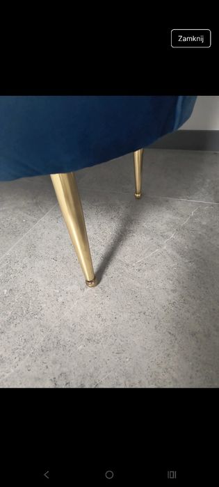 Fotel muszelka chabrowy