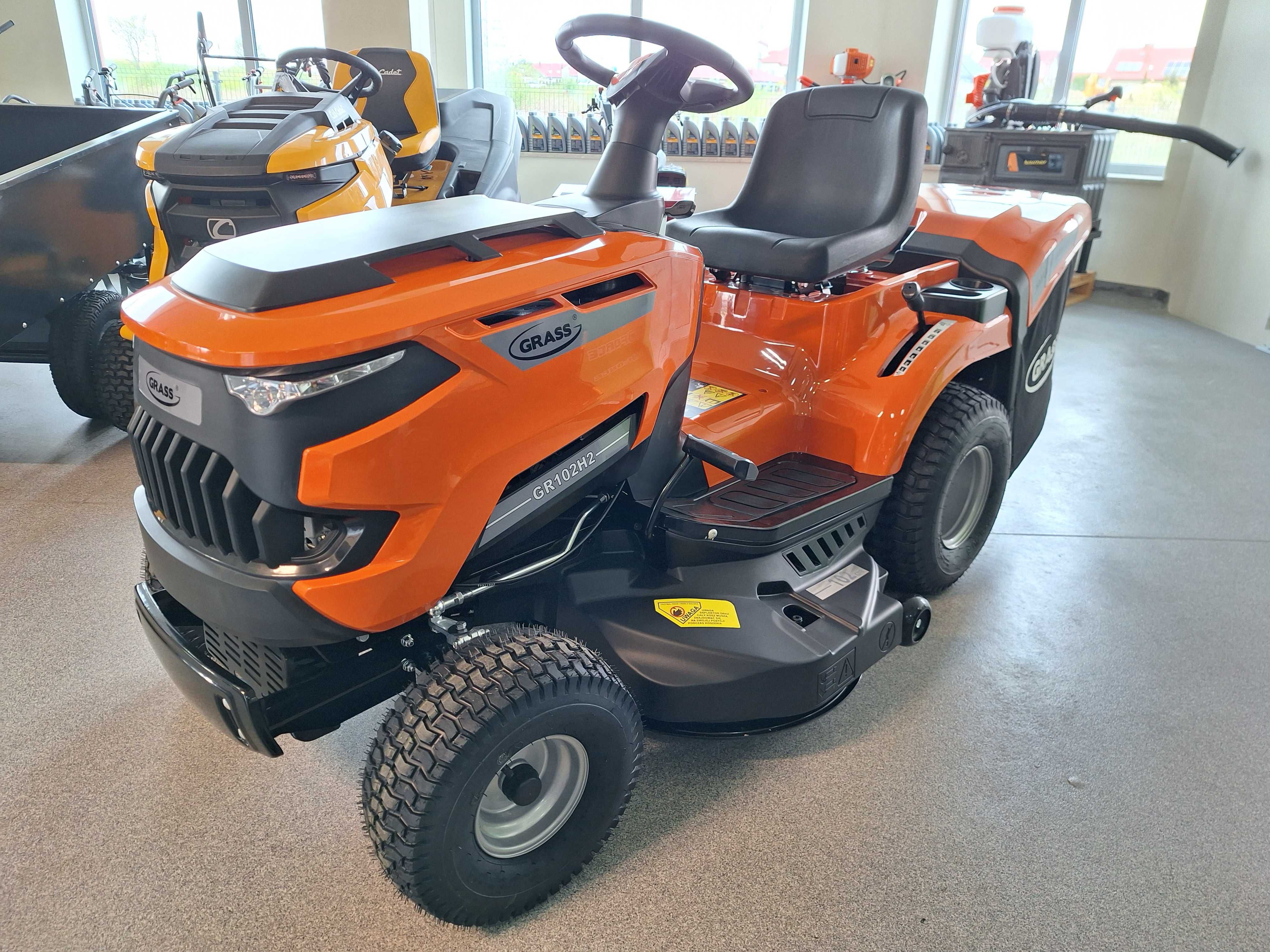 NOWY MOCNY Traktorek Kosiarka GRASS GR102H Kosz 245l Hydrostat 452cc