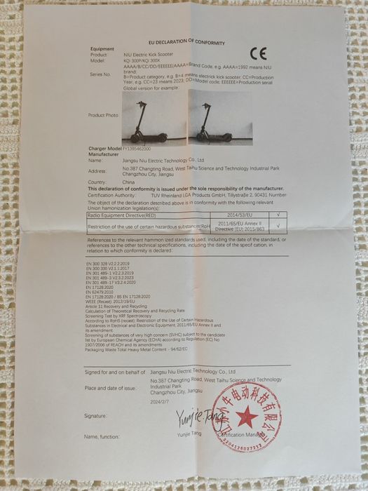 Trotinete elétrica NIU KQi300x