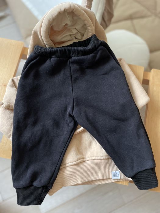 Утеплений костюм на флісі худі джогери 74, 80, 86