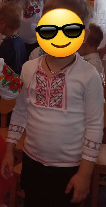 Вишиванка на хлопчика на 3-4 роки зріст 98-104 см