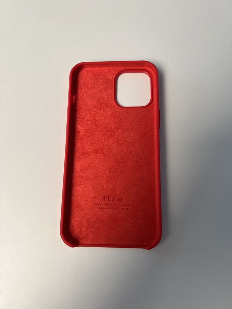 iPhone 12 Pro Max Etui silikonowe czerwone