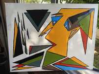 Quadro pintado a oleo