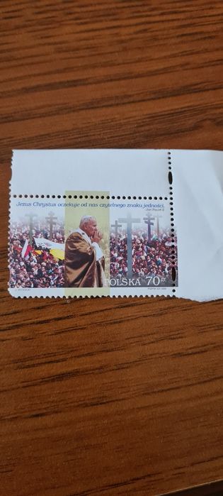 Znaczek z Papieżem J P