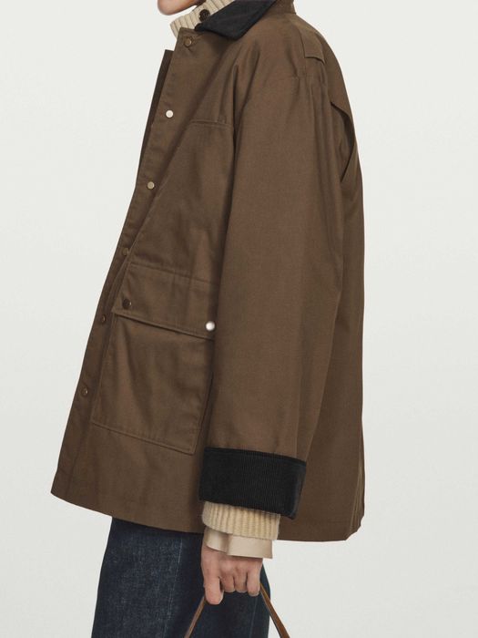 Вощена парка Massimo Dutti в робочому стилі (розмір S, оригінал)