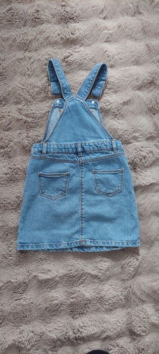 Sukienka spódniczka jeansowa ogrodniczka