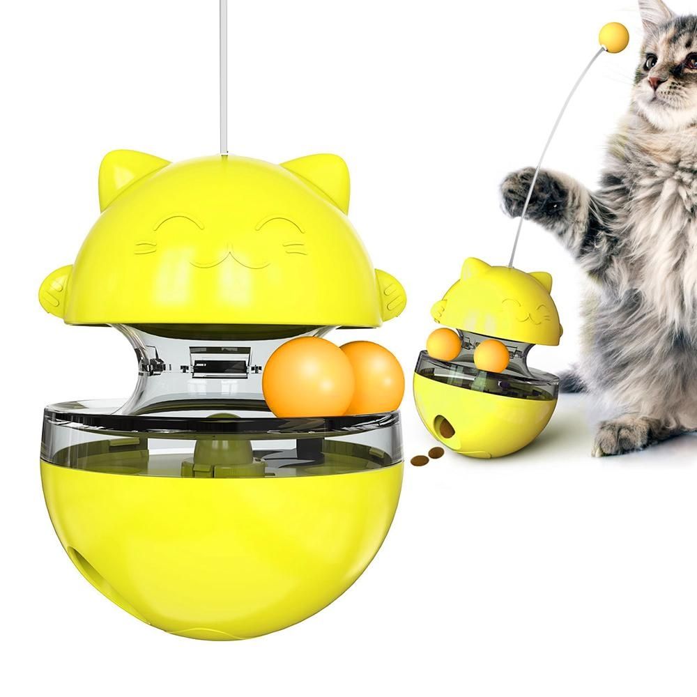Novos! Brinquedos para gatos animais de estimação amarelo
