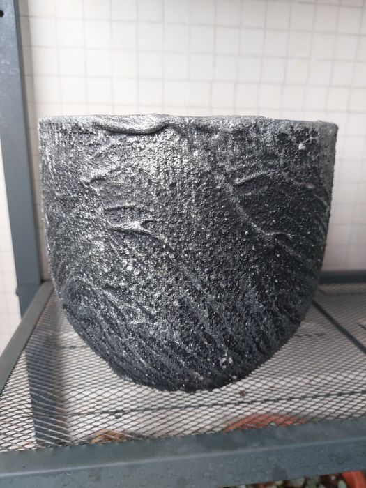 Vaso em cerâmica, 16x17cm. Novo