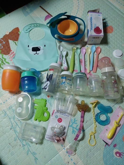 Поїльник авент , nuk  бутилочки для зберігання , ложки,  гризунці ,